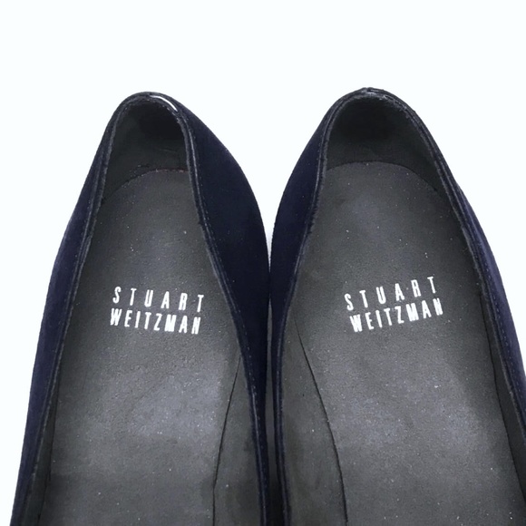 ❌❌SOLD❌❌ STUART WEITZMAN Quilted BLUE Loafer 5.5 - Picture 7 of 8